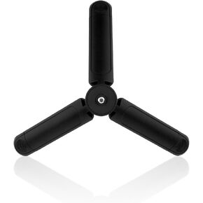 Mini Travel Tripod for DJI Osmo Pocket 3 & 2, 1/4" Threaded, Portable Tabletop Stand Black Mount Compatible with Osmo Pocket 3 & 2, Cameras, Smartphones, Selfie Stick Accessories