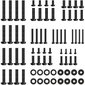 PERLESMITH Universal TV Mounting Hardware Kit - Fits Most TVs, Includes M4, M5, M6 and M8 Screws, Washers and Spacers for Mounting up to 80 Inches