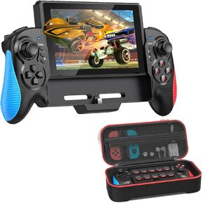 وحدة تحكم مفتاح Gammefy لـ Nintendo Switch/OLED ، حالة حمل وحدة تحكم Joypad أحادية القطع (وحدة تحكم وحالة)