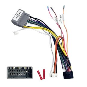 16Pin ISO Aftermarket Radio Harness Adapter Compatible with Chrysler 2001-2007 Dodge 2002-2007 Jeep 2003-2009, 16Pin Android Car Stereo Wiring Harness with SWC Reverse for Ram Wrangler