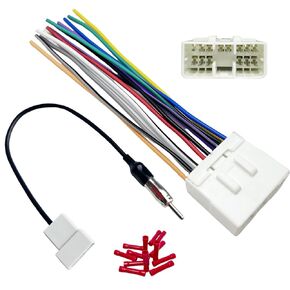 14Pin Car Radio Wiring Harness for Subaru 1995-2009 with Radio Antenna Adapter Aftermarket Car Stereo Wiring Harness Connector for Outback WRX Impreza Forester Legacy Aftermarket Stereo CD Player