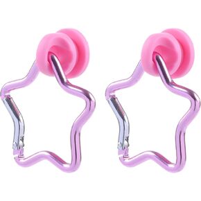 2Pcs Five-Pointed Star Hooks Holder Charm for Bogg Bags and Simply Southern Totes