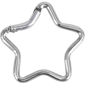 1 Pc Carabiner Clip Star Shaped Climbing Buckle Aluminum Alloy Heavy Duty Keyring Hook for Camping Fishing Hiking Traveling Spring Loaded Carabiner Keychain Accessory