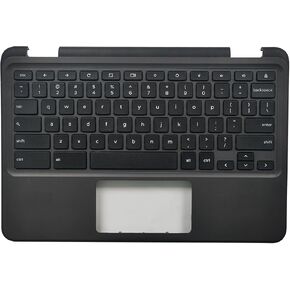 Replacement Upper Case Palmrest for DELL Chromebook 11 3110 Upsell Series Laptop Keyboard Assembly 00H7CN AP3IU000800 Black
