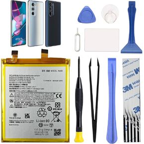 GREEN FUSION New NA50 Li-ion Upgraded Battery Compatible with Motorola Edge 30 Pro 5G / Moto Edge Plus 2022 XT2201, Includes Toolkit