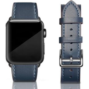 متوافق مع Apple Watch Band 49mm/46mm/45mm/44mm/42mm-series 3 2 1 ، حزام بديل للفرقة الجلدية الأصلية متوافق مع Apple Watch Ultra 2/1 سلسلة 10/9/8/7/6/5/4/3/2/1/SE