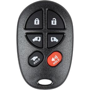 Key Fob Replacement for 2004-2018 Toyota Sienna Car Keyless Entry Remote Control, GQ43VT20T, 6 Buttons