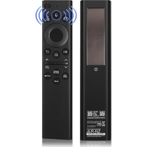 for Samsung Frame TV Remote Replacement,BN59-01385A Solar Rechargeable Voice Remote Control Compatible with Samsung 2021-2022 Neo LED 4K Ultra HD TV, 4 Shortcut Buttons, Black