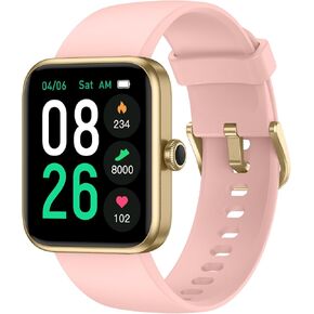 Watrans Smart Watch 45 مم ، ساعة اللياقة مع معدل ضربات القلب/مراقبة النوم خطوات عداد السعرات الحرارية ، IP68 تعقب النشاط المقاوم للماء متوافق مع Android iOS