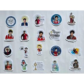 Pack 20 Saint Carlo Acutis, Blessed Carlo Acutis Game Controller, The Eucharist My Highway to Heaven Carlo Acutis, Blessed Carlo Acutis Pray for Us Sticker 3 Inch Waterproof Vinyl Decals