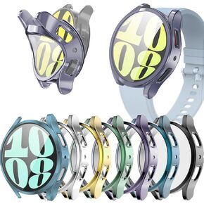 10PACK 44mm Cases Compatible with Samsung Galaxy Watch 6 44mm Case with HD Screen Protector, Soft TPU Face Cover Full Protective Bumper Case Fit for Samsung Watch 6 44mm Accessories (10Pack, 44mm)