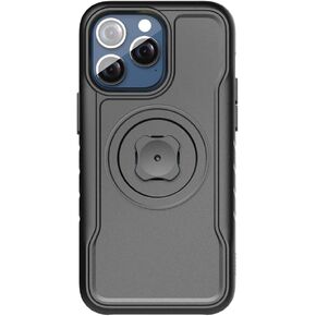 sincetop Shockproof Phone Case Compatible with iPhone 16 Pro / 6.3" – Connect Your Phone to All Series C 1st / 2nd Gen Mounts - Bike Mounts, Car Mounts, Armbands, Belt Clips, and More Black