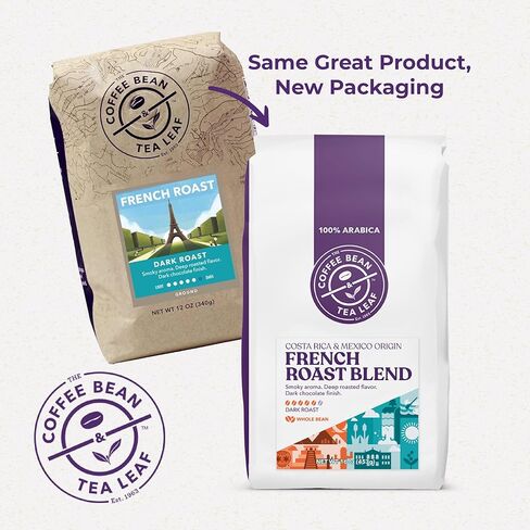 The Coffee Bean & Tea Leaf, Ethiopia Yirgacheffe Single Origin, Light Roast Whole Bean Coffee Beans - 1lb bag (16oz) in Saudi Arabia