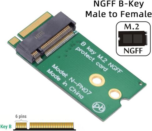 xiwai NGFF B-Key 22x30mm to 22x42mm SSD Extender Male to Female Extension Adapter for 2230 SSD LTE Card in Kuwait