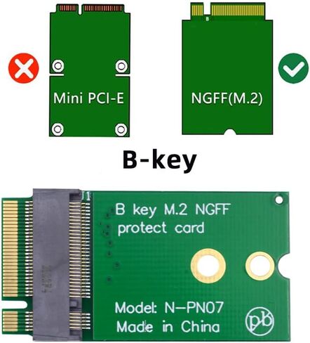xiwai NGFF B-Key 22x30mm to 22x42mm SSD Extender Male to Female Extension Adapter for 2230 SSD LTE Card in Kuwait
