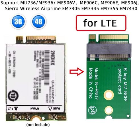xiwai NGFF B-Key 22x30mm to 22x42mm SSD Extender Male to Female Extension Adapter for 2230 SSD LTE Card in Kuwait