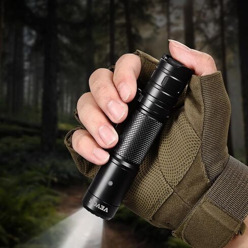 VEVOR Rechargeable Flashlight, High Lumens LED Flashlight with 6 Lighting Modes, IP66 Waterproof Handheld Flash Light for Home, Hiking, Camping, Emergencies, Lightweight & Portable in Saudi Arabia