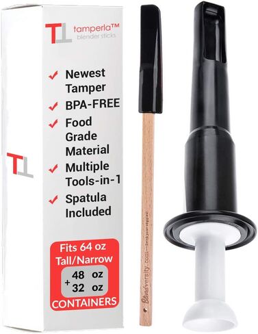 استبدال Mini Short Thripper Vitamix - يناسب 48 32 أوقية - يناسب 64 أوقية حاويات فيتامكس منخفضة - مواد خالية من BPA - مع ملعقة مخصصة - الخدمة الثقيلة - تمت ترقيتها in Saudi Arabia