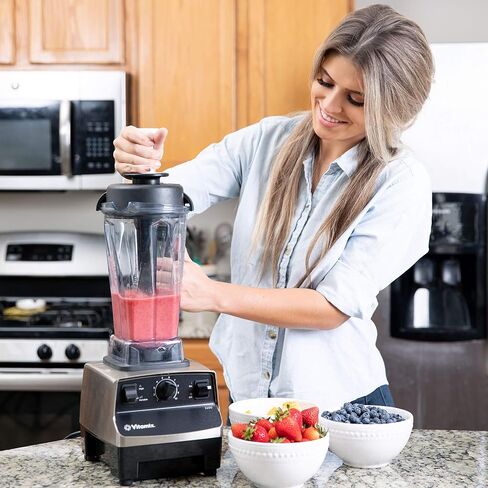 استبدال Mini Short Thripper Vitamix - يناسب 48 32 أوقية - يناسب 64 أوقية حاويات فيتامكس منخفضة - مواد خالية من BPA - مع ملعقة مخصصة - الخدمة الثقيلة - تمت ترقيتها in Saudi Arabia