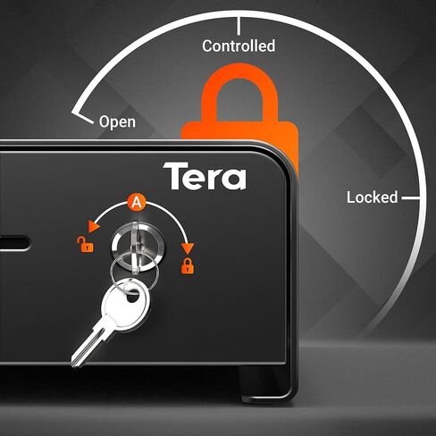 Tera Cash Drawer Heavy Duty: 13" Auto Open Arc Design with 6 Keys 4 Bill 4 Coin Fully Removable Cash Tray Media Slot Key-Lock for Point of Sale (POS) System Small Businesses Vending 335R Pink in Kuwait