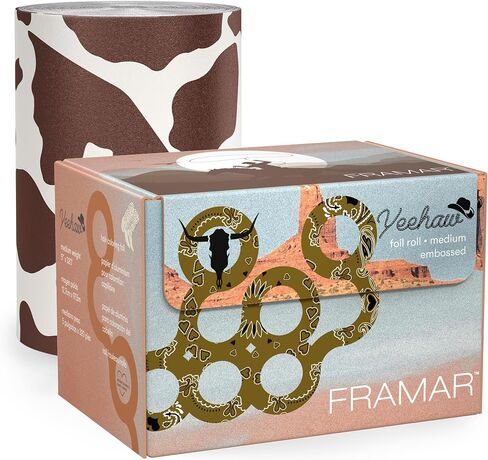 Framar Party Animal Embossed Roll Aluminum Foil, Hair Foils For Highlighting - Medium 320 ft in Saudi Arabia