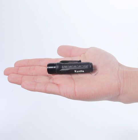 KunHe 2 Pack Keychain LED Flashlight Rechargeable Flashlight Pocket Portable Small Mini Flashlight 300 Lumens for EDC Emergency Camping Dog Walking Unlocking Door and Wallet Valentine's Day Gift in Saudi Arabia