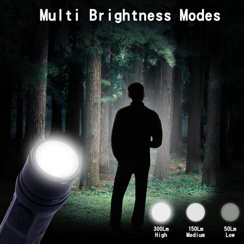 Kunhe 2 Pack Keychain LED Flashlight المصباح القابل لإعادة شحن الجيب المحمول المصباح الصغير الصغير 300 لومنس لدغات الطوارئ الكلاب التي تمشي الباب in Kuwait