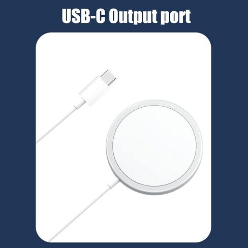 15W Charging Pad for 13, 13 Pro, 13 Pro, 13 Mini, 12, 12 Pro, 12 Pro, 12 Mini, for iOS Earbuds Pro, Charging Station Charging Mat(White) in Saudi Arabia