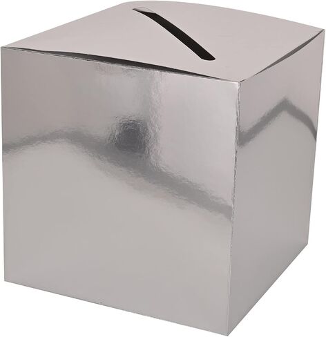 Beistle White Card Box Holder for Weddings, Baby Shower, Birthday and Graduation Celebrations 12" x 12" in Kuwait