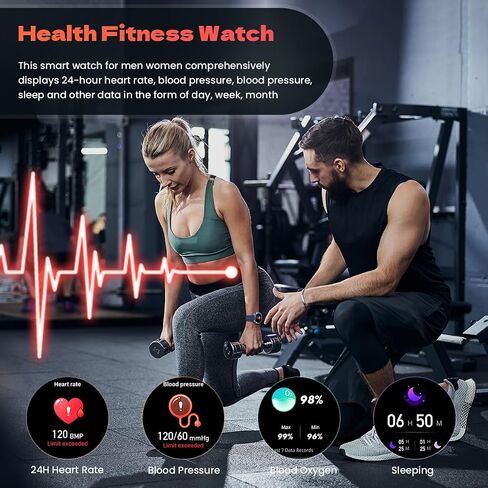 Military Smart Watch for Men Answer/Make Calls 680mAH 50M Waterproof 1.45" AMOLED Tactical Outdoor Fitness Tracker 123 Sports Smartwatch Blood Pressure SpO2 Heart Rate Sleep Monitor for Android iPhone in Saudi Arabia