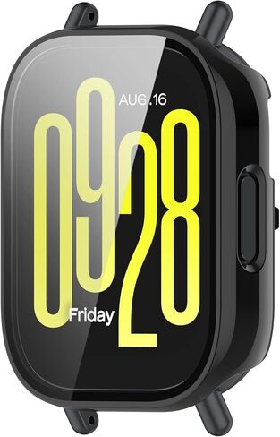FitTurn Compatible with Redmi Watch 5 Active Screen Protector Cases Replacement PC Slim Case Cover 3D Full Coverage Tempered Glass Screen Protector for Redmi Watch 5 Active Watch (6Pack) in Saudi Arabia