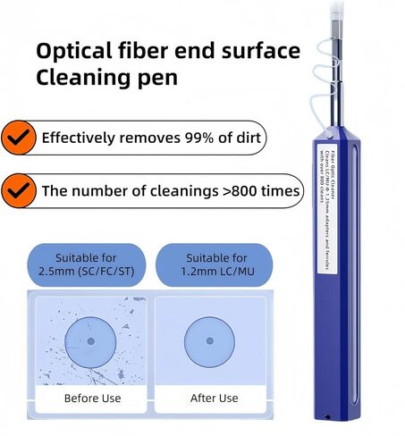 TXWTXPJ- 5pcs 2.5mm SC/FC/ST Fiber Optic Cleaning Pen, Fiber Cleaner – Over 800+ Cleans for Fiber End Face & Connectors, for Data Centers in Saudi Arabia
