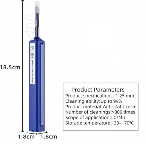 TXWTXPJ- 5pcs 2.5mm SC/FC/ST Fiber Optic Cleaning Pen, Fiber Cleaner – Over 800+ Cleans for Fiber End Face & Connectors, for Data Centers in Saudi Arabia