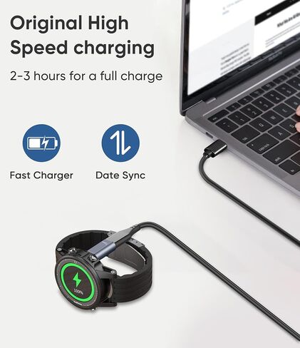 Charger Adapter for Garmin Watch with USB-C Port and iPhone Port, Garmin Charging Cable Converter Compatible with Garmin Fenix 7/7S/7X/6S/6/6X/5S/5/5X, Instinct 1/2/2S, Forerunner, and More Series in Saudi Arabia