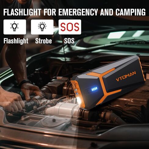 VTOMAN X3 Jump Starter with Air Compressor, 3000A Car Jump Starter Battery Pack with 150PSI Tire Inflator,12V Battery Jumper Starter Portable Jump Box(8.5L Gas/6L Diesel)with Large LCD Display, Lights in Saudi Arabia