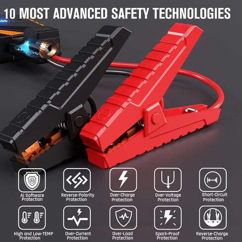 VTOMAN X3 Jump Starter with Air Compressor, 3000A Car Jump Starter Battery Pack with 150PSI Tire Inflator,12V Battery Jumper Starter Portable Jump Box(8.5L Gas/6L Diesel)with Large LCD Display, Lights in Saudi Arabia