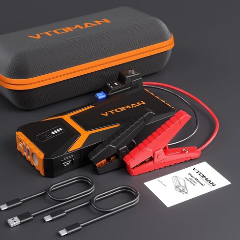 VTOMAN X3 Jump Starter with Air Compressor, 3000A Car Jump Starter Battery Pack with 150PSI Tire Inflator,12V Battery Jumper Starter Portable Jump Box(8.5L Gas/6L Diesel)with Large LCD Display, Lights in Saudi Arabia