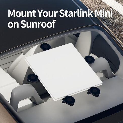 Starlink Mini Tripod Adapter, Tailored for 1/4 Nut Mini Starlink Tripod Mounting Compatible with Original Pipe Adapter Aluminum Alloy Black in Saudi Arabia