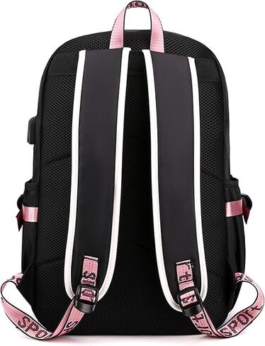 Roffatide anime Kuromi Backpack Printed Business Lugual Luptop Lupments Backpack Propack Travel Heaking Daypacks Rucksack 17 Int in Kuwait