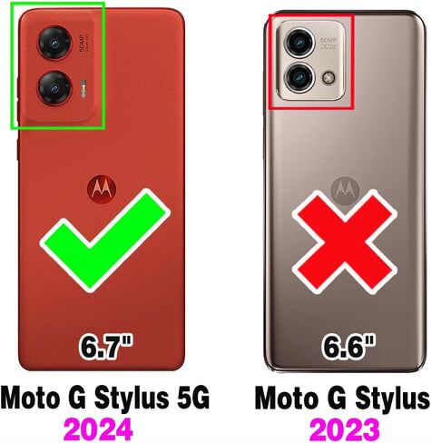 Asuwish Phone Case for Motorola Moto G Stylus 5G 2024 Zipper Wallet Detachable Cell Cover with Tempered Glass Screen Protector Crossbody Lanyard Strap Flip Card Holder Slot G5 Women Men Girls Green in Saudi Arabia