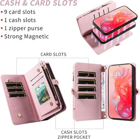 ASUWISH PHOPER CASE لـ MOTEROLA MOTO G Stylus 5G 2024 محفظة سستة غطاء خلايا قابلة للفصل مع حامي الشاشة الزجاجية المتقلب Crossbody Lanyard حزام in Kuwait