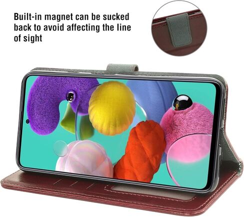 ASUWISH متوافق مع Samsung Galaxy A51 4G محفظة الحافظة واقي شاشة زجاجي وملحقات COVER in Kuwait