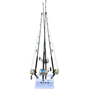 4 Bent Butt Rod Rack Storage Organizer Pole Holder Garage Stand