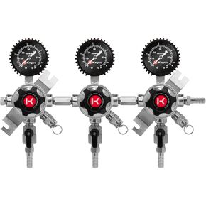 Kegco Secondary Regulator, 3 Product, Chrome