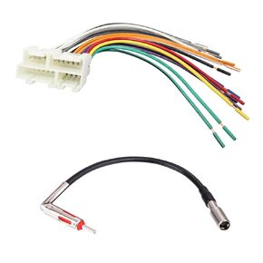 Stereo Wire Harness with Antenna Adapter Fit for 1988-2005 Chevy GM Vehicles Connect an Aftermarket Stereo Receiver and Compatible with 1988-up GM Micro/Delco Antenna Adapter