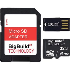 32GB Ultra Fast 100MB/s U3 Micro SDHC Memory Card for NEXTBASE NBDVRS2RFCZ, KITVISION HD Dashboard Camcorder in Kuwait