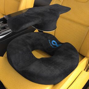 Versatile Donut Pillow for Hemorrhoids, Tailbone Pain Relief - Innovative, Transformable 2-in-1 Hemorrhoid Cushion + Seat Cushion for Everyday Sitting Comfort at Work, Home by Everlasting Comfort