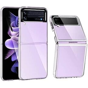 بالنسبة إلى Samsung Galaxy Z Flip 4 Case ، غطاء الهاتف الصافي المقاوم للصدمات ZFLIP4 ، حالات السيليكون الرفيعة النحيفة للهاتف 4G - شفاف (Clear Flip 4)