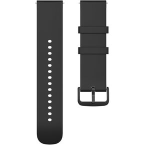E ECSEM Silicone Bands Compatible with Fitpolo AR-01 Smartwatch, Black Soft Breathable Sport Replacement Wristbands for Fitpolo AR-01 Watch Accessories