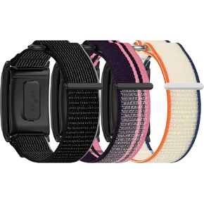 E ECSEM Sport Nylon Loop Band Compatible with WHOOP 4.0 Adjustable Breathable Braided Elastic Straps Replacement Stretchy Wristband for WHOOP 4.0 Activity Tracker